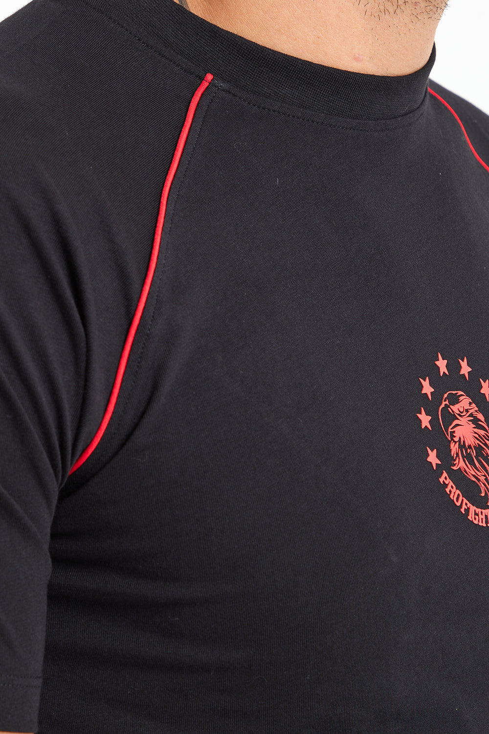 T-shirt uomo PFNC - nero/rosso