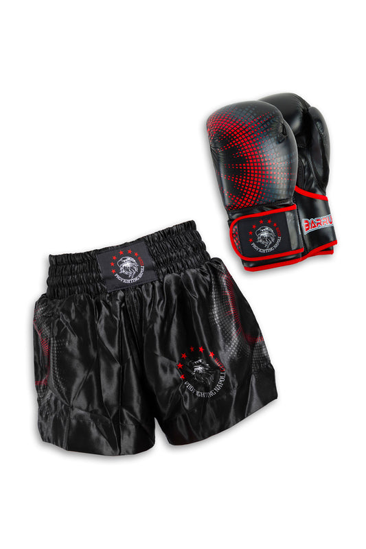Kit Combat - Competition DOUBLE MIDDLE PFNC - BLK/RED