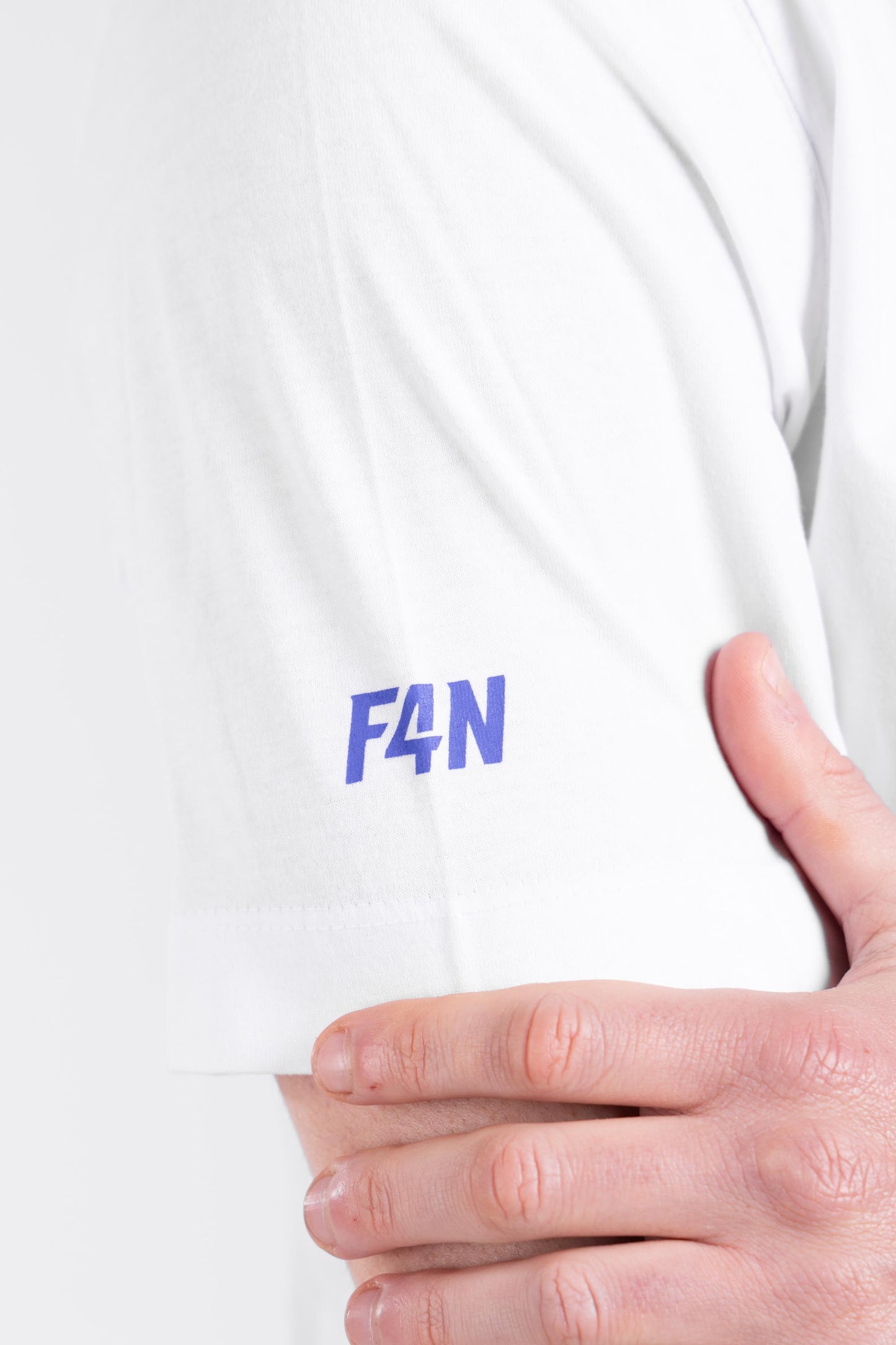 T-shirt stampa F4N - bianco/blu