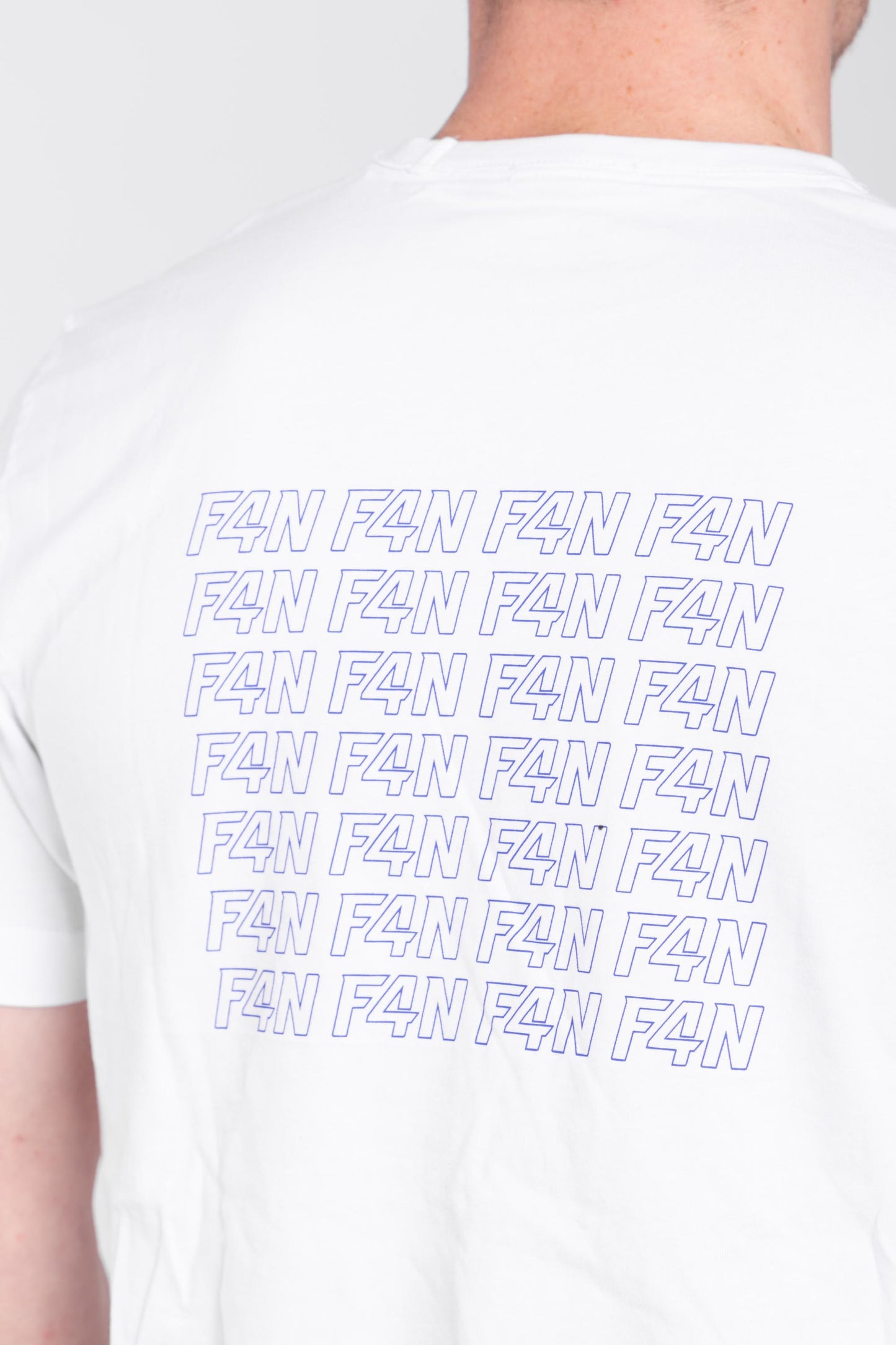 T-shirt stampa F4N - bianco/blu