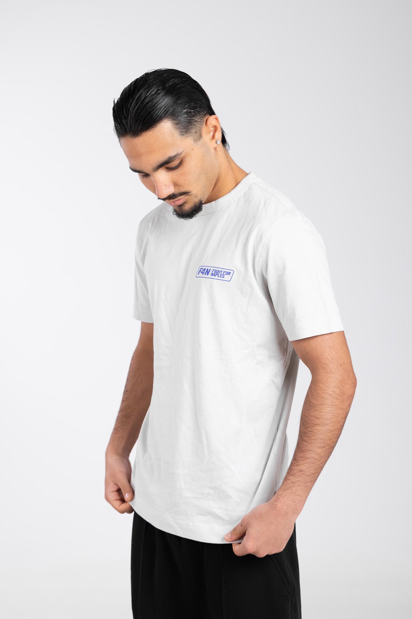 T-shirt stampa F4N - ghiaccio/blu