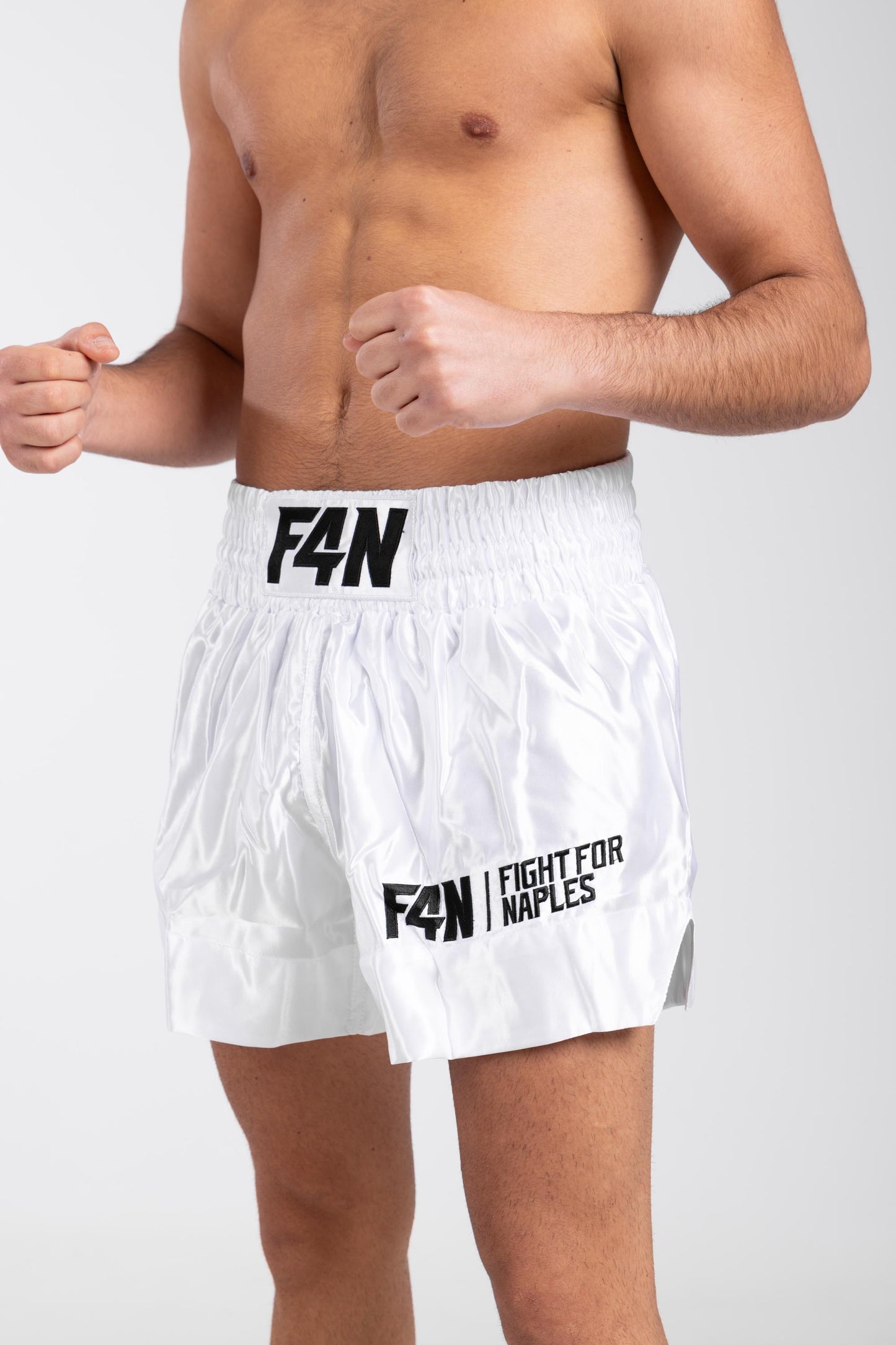 Shorts Muay Thai - bianco