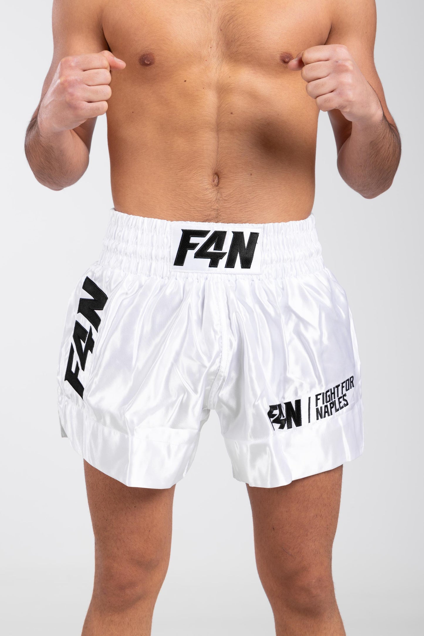 Shorts Muay Thai - bianco