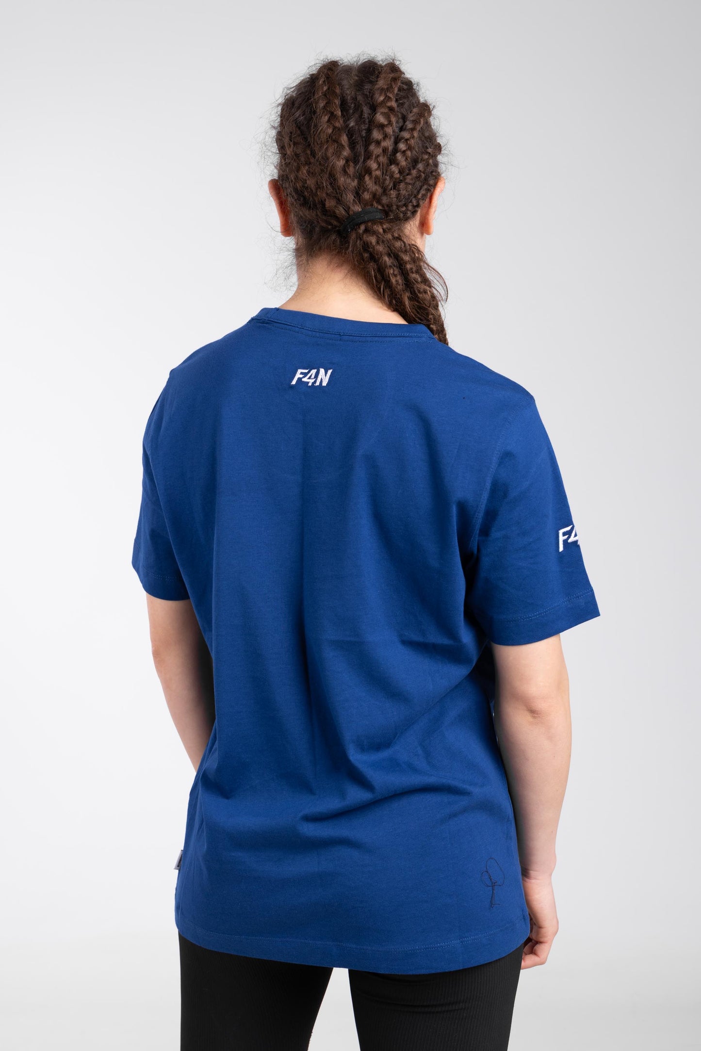 T-shirt ricamata F4N - bluette