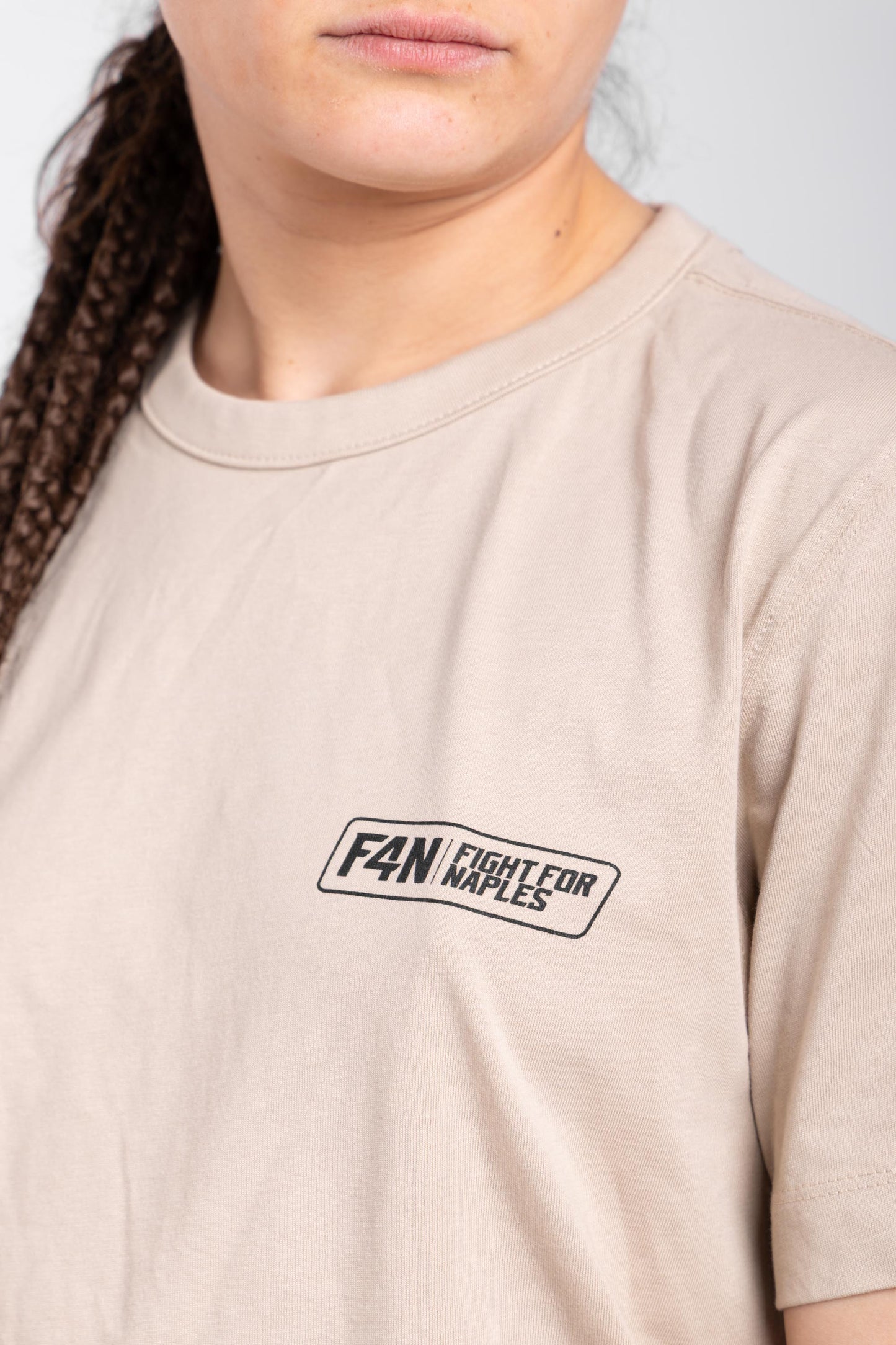 T-shirt stampa F4N - beige