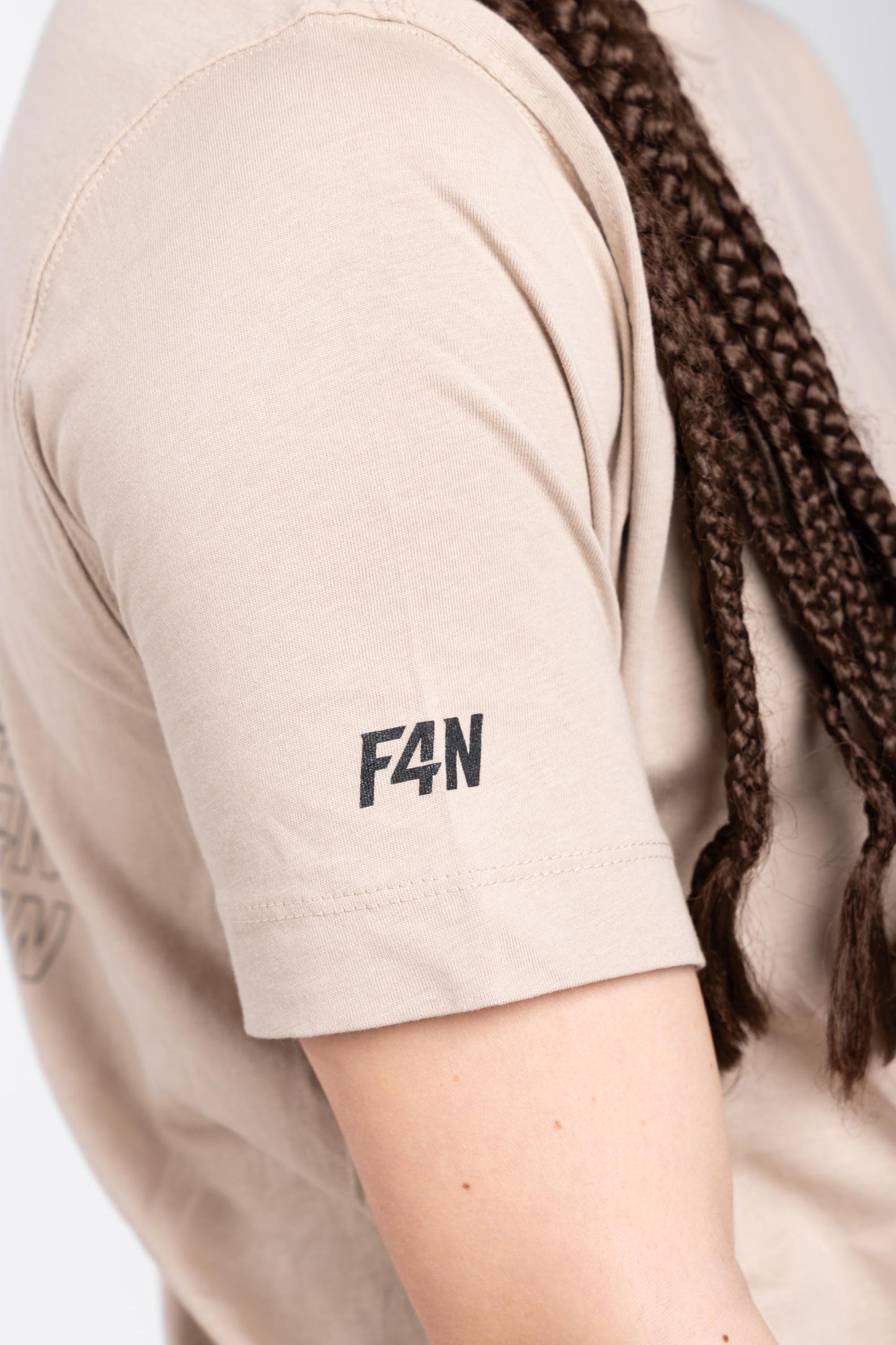 T-shirt stampa F4N - beige