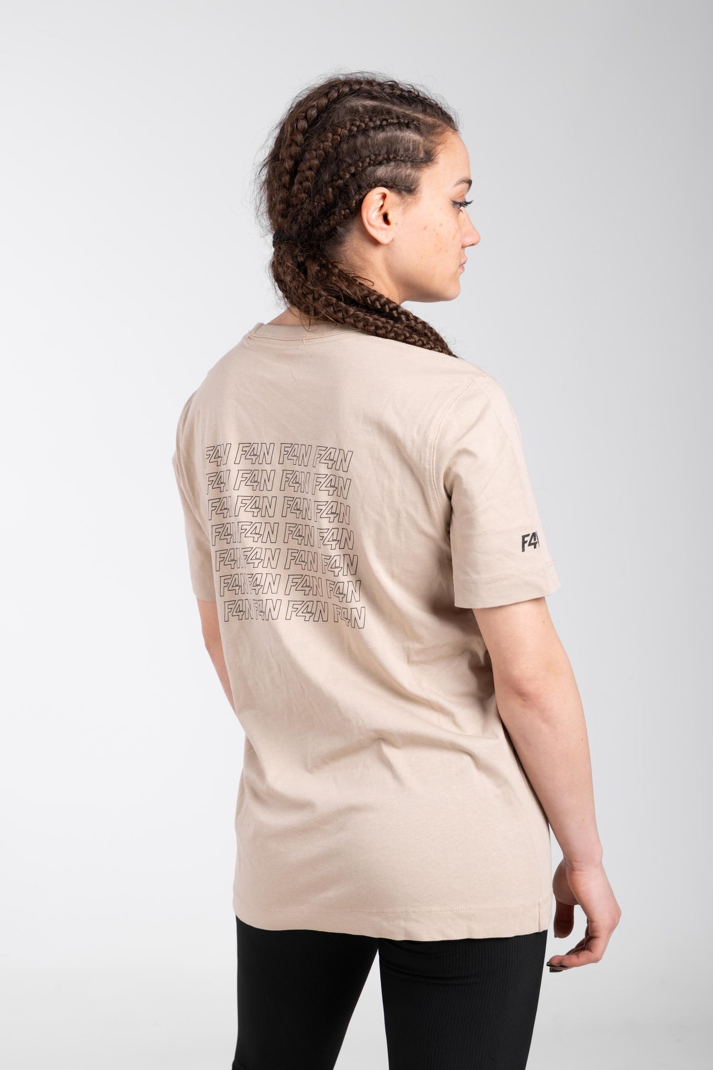 T-shirt stampa F4N - beige