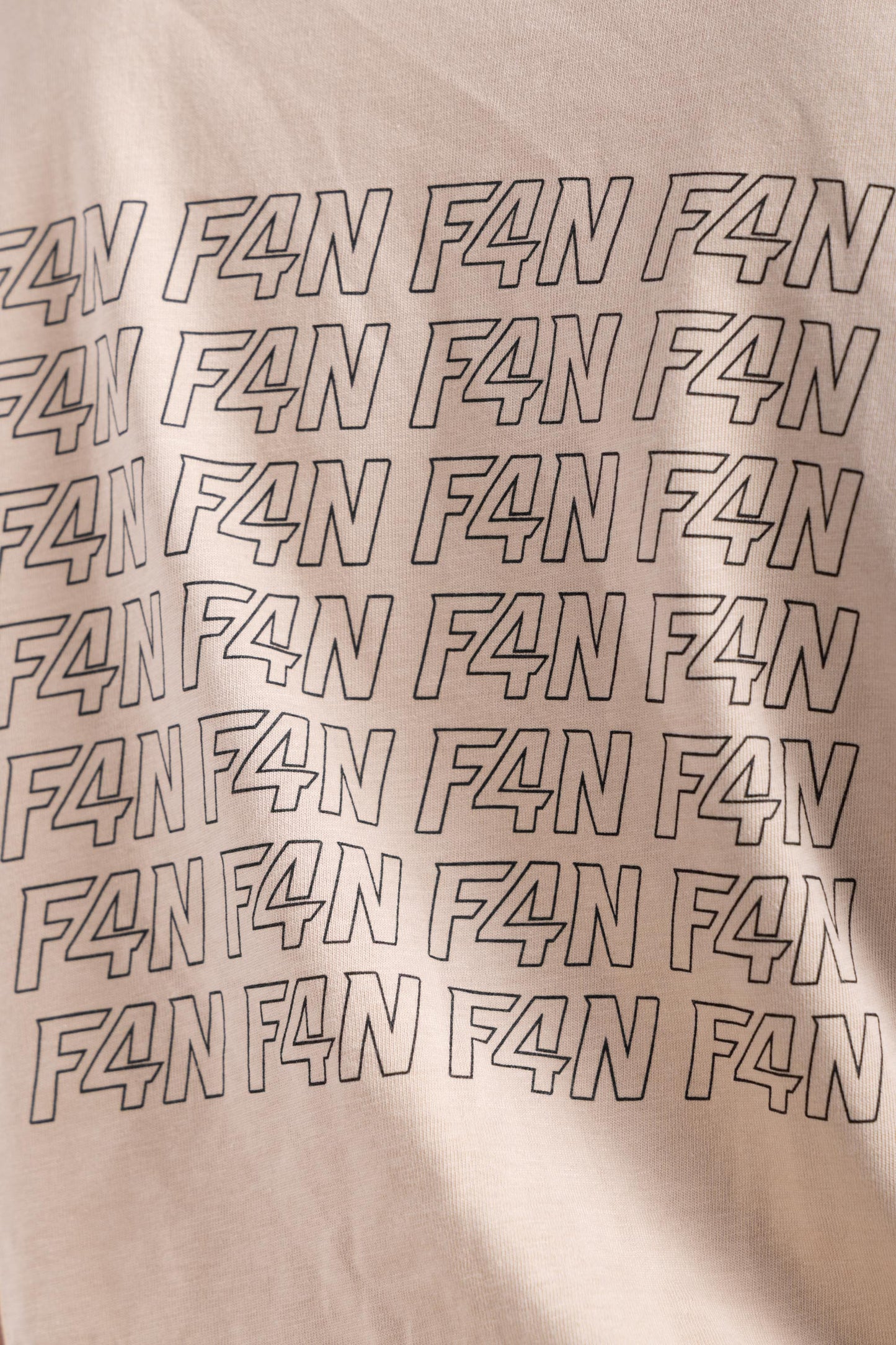 T-shirt stampa F4N - beige