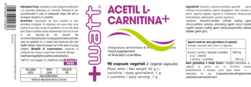 ACETIL L-CARNITINA+ 90 capsule