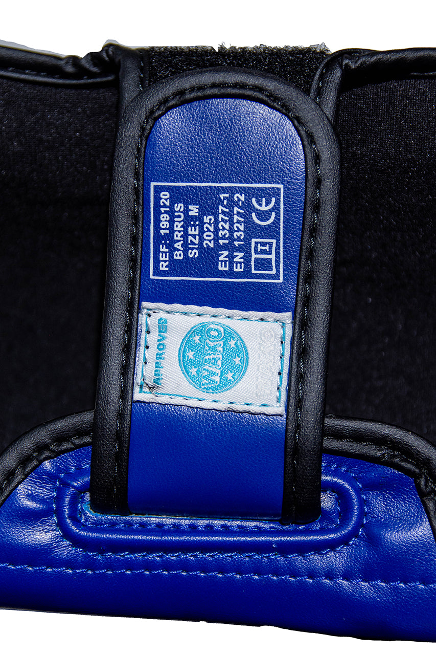 Paratibia con parapiede Barrus WAKO omologato - BLU