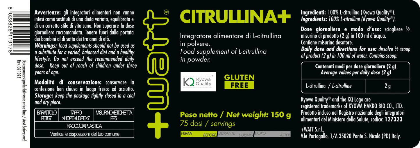 CITRULLINA+ polvere - 150 GR