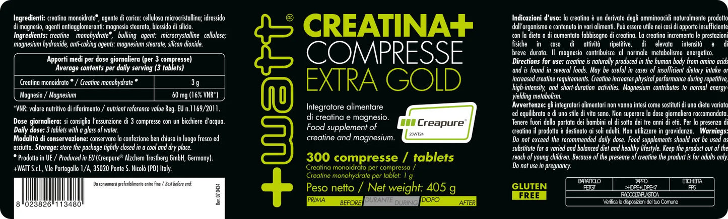 CREATINA+ EXTRAGOLD - compresse