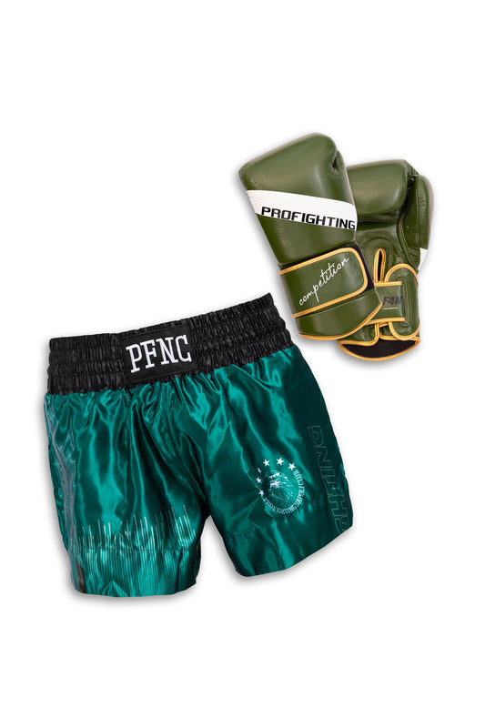 Kit Combat - Competition DOUBLE MIDDLE 10oz - green