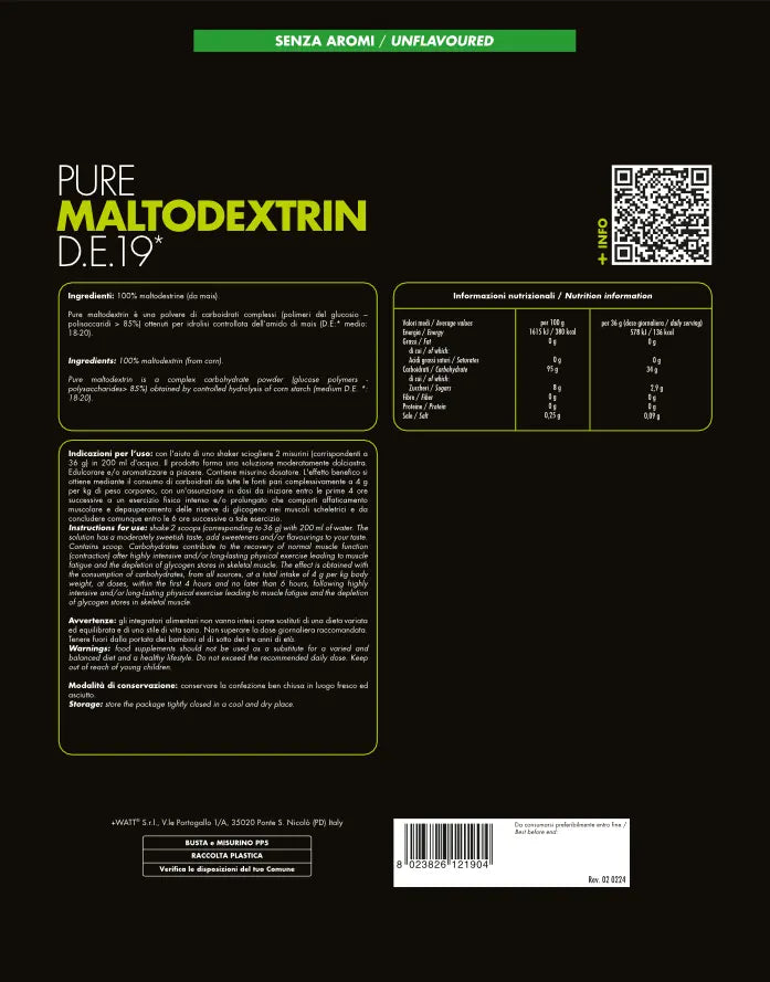 PURE MALTODEXTRIN D.E. 19 - 1kg