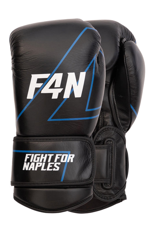GUANTONI IN PELLE - F4N - Black/Blue