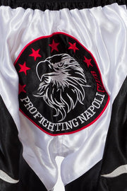THAI BOXE SHORT - PFNC WHITE  (unisex)