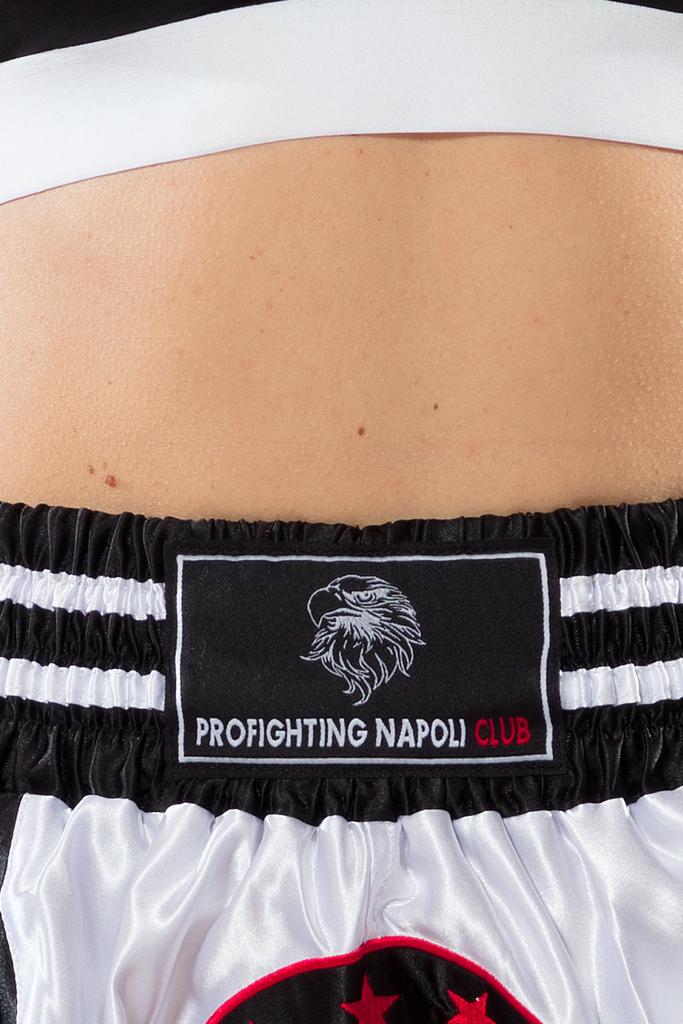 THAI BOXE SHORT - PFNC WHITE  (unisex)
